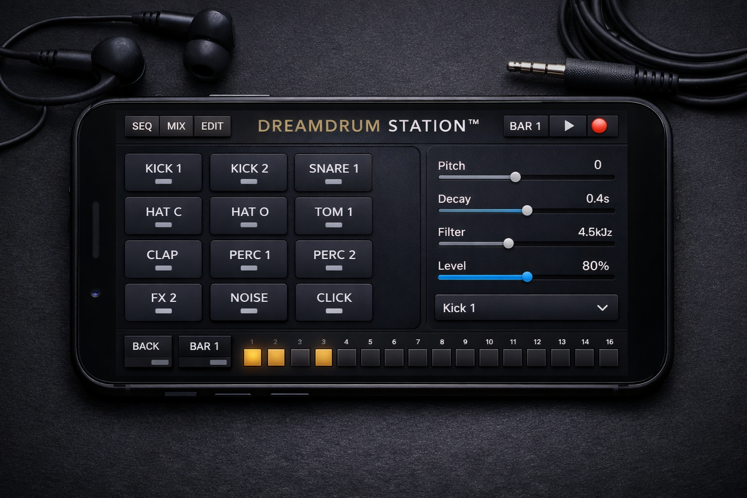 Drum Machine Screenshot