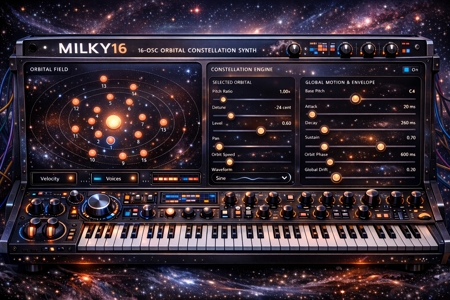 Orbital Constellation Synth